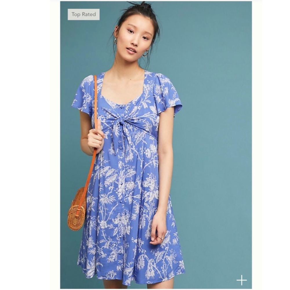 Maeve Jill Flutter-Sleeve Dress